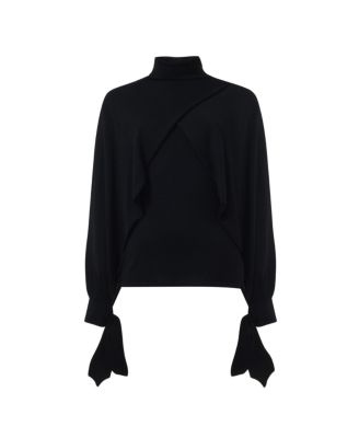 Women's Layered Butterfly Sleeve Knitted Sweater