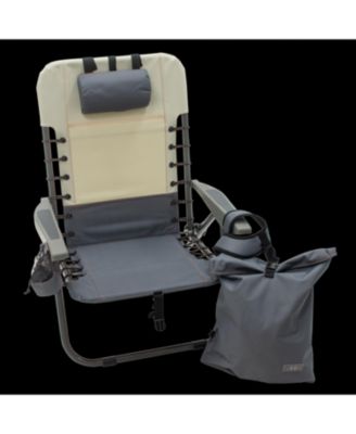2 x 2 x 3 ft Slate Lace Up Removable Backpack Chair