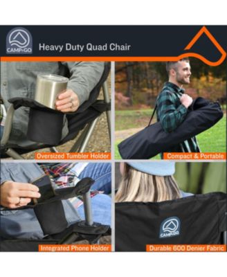 3 x 2 x 3 ft Green Heavy Duty Folding Quad Chair