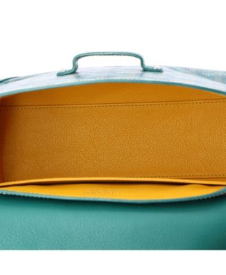 Mini Saigon Top Handle Bag Coated Canvas with Leather