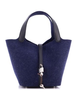 MM Picotin Lock Bag Felt with Leather