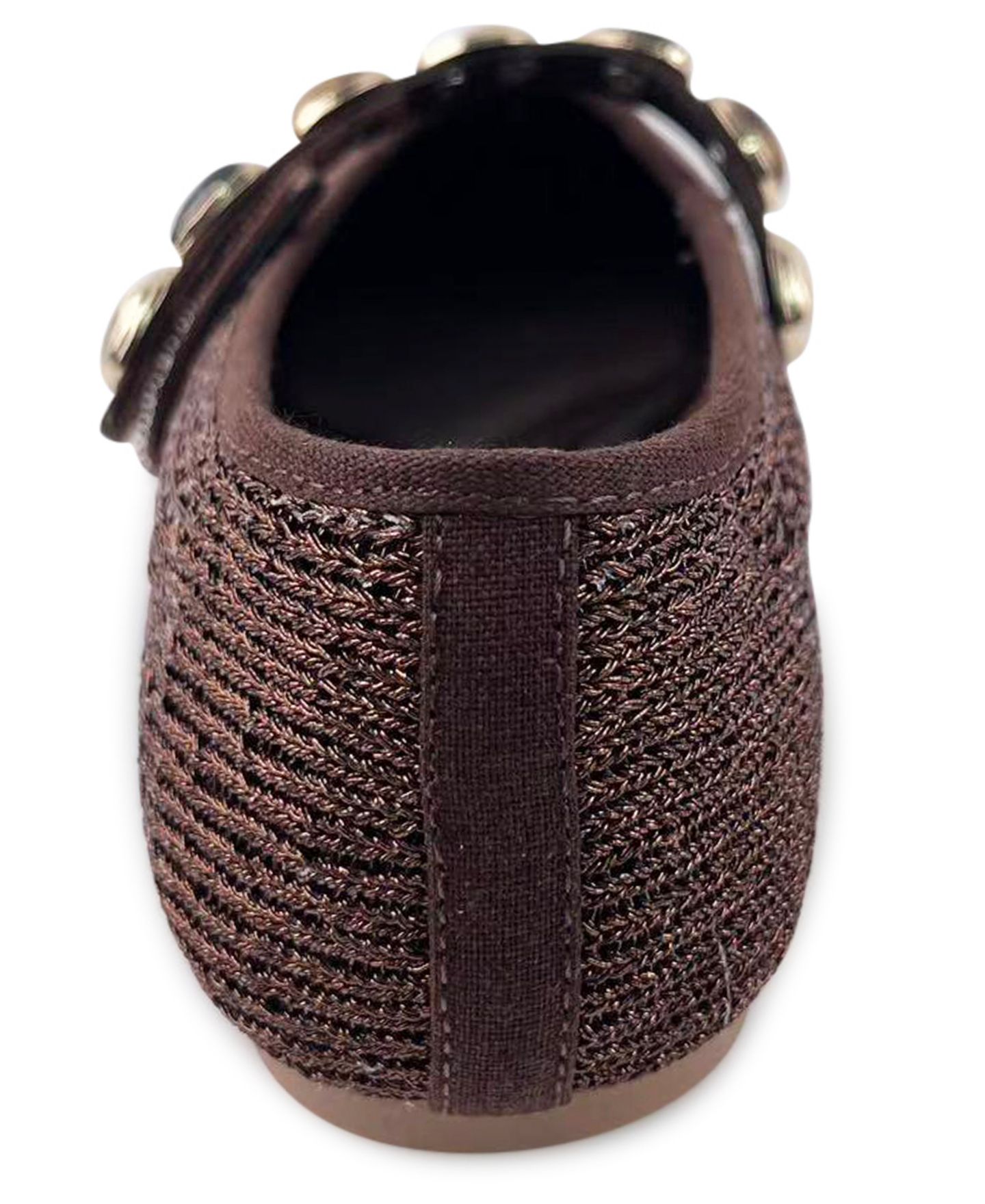 Женские балетки Kenneth Cole New York Zeta Stones Mary Jane Ballet Flats, цвет: Тёмно-коричневый вязаный — фото 3