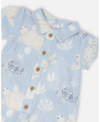 Baby Boys Muslin Romper