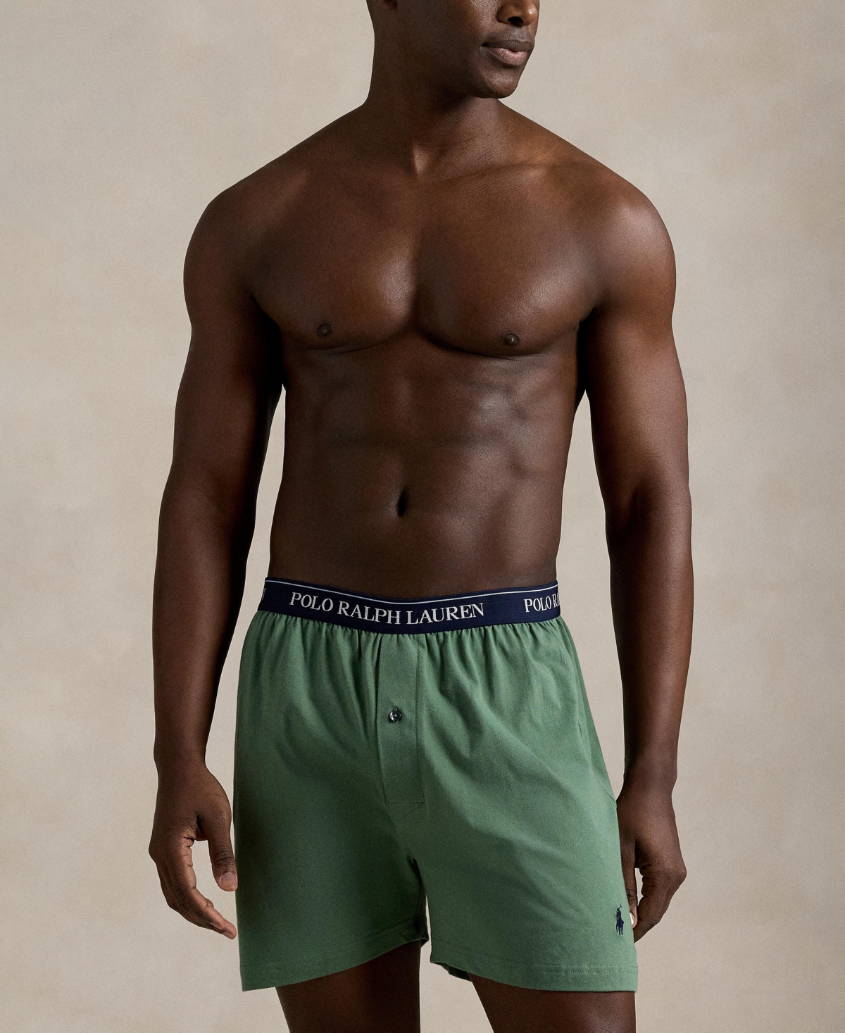 Polo Ralph Lauren Men's Classic Cotton Knit Boxer Briefs, 5-Pack Set