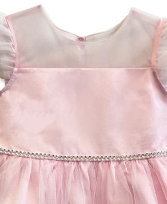 Baby Girls' Butterfly Embroidery Mesh Dress