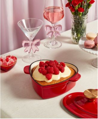 1-Quart Enameled Cast Iron Heart-Shaped Dutch Oven