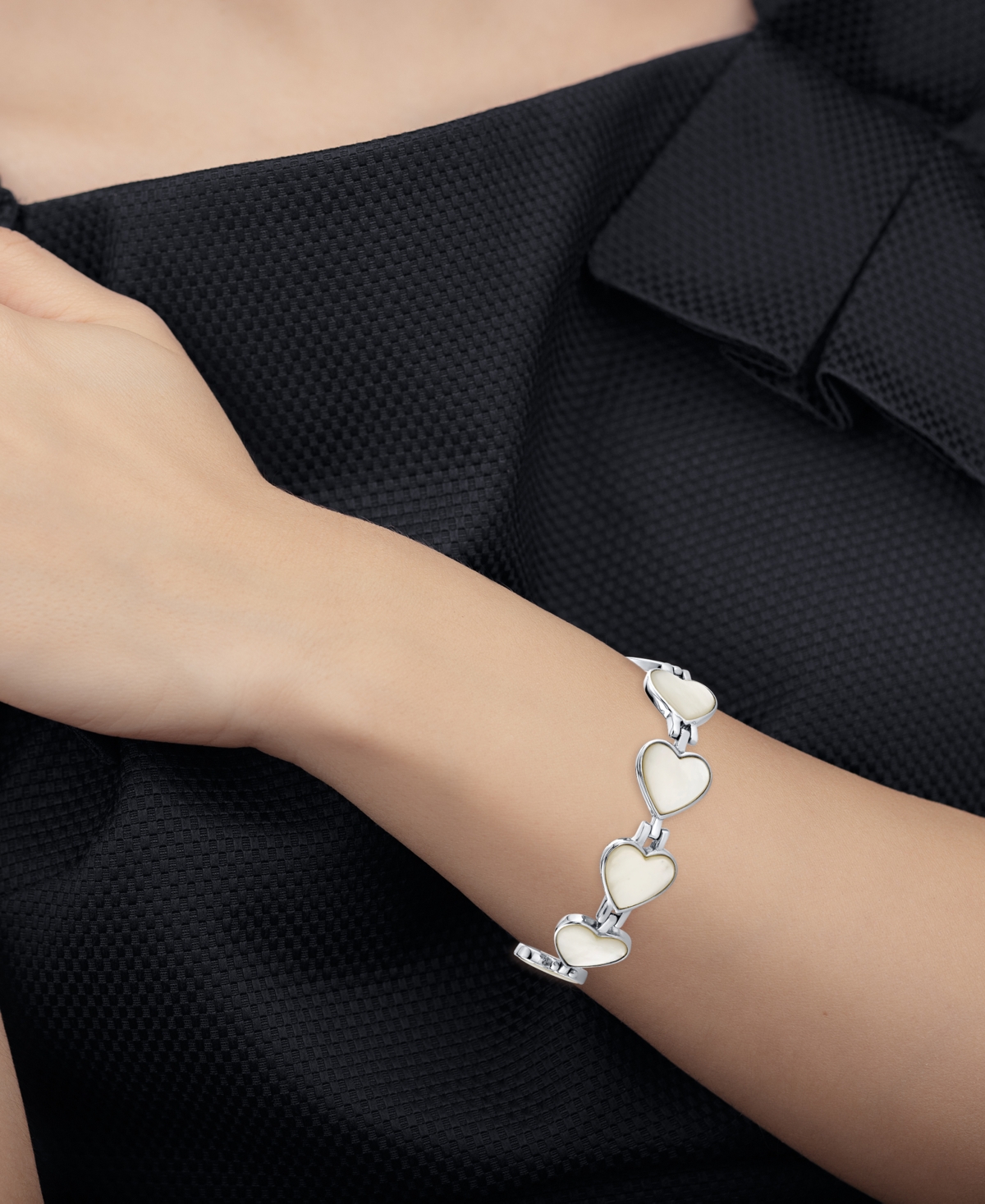 Macy's Mother Of Pearl Bracelet in Sterling Silver