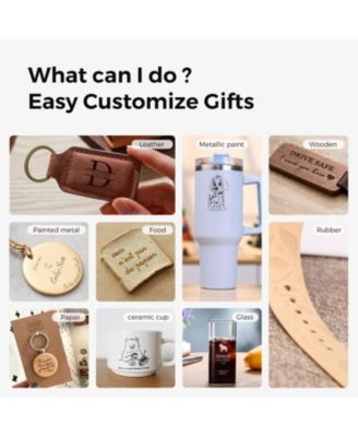 2.5W Mini Laser Engraver with 130×140mm Working Area, 0.04mm Spot, USB/WiFi/App Control