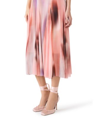 Juniors' Crew Neck Marene Mesh Dress