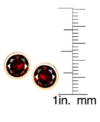 2-Piece Lab Grown Ruby (4-1/4 ct. t.w.) Round Pendant Necklace and Lever Back Earrings Set in 14k Gold Over Sterling Silver