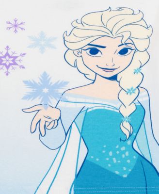 Girls' Toddler 2T-4T Graphic Print Tops, Shorts, and Pants, 4-Piece Pajama Set