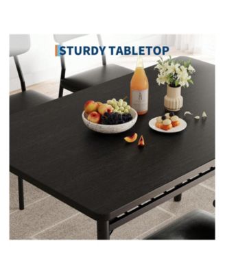 Kitchen Table Dining Table Set For 4 for Dining Room, Home Office, Living Room