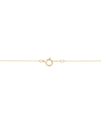 Aquamarine (1-3/8 ct. t.w.) & Diamond Accent Pendant Necklace in 14k Yellow Gold