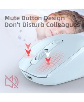 Minimalist Wireless Mouse, Mute & Easy-to-Use for Office/Gaming/Design, Travel-Friendly for Students & Professionals