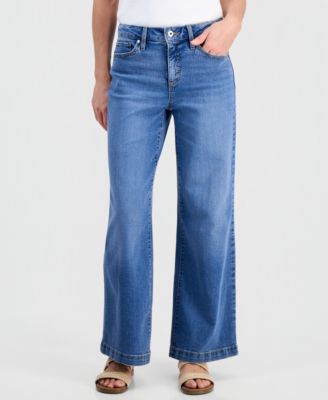 Petite High-Rise Wide-Leg Jeans