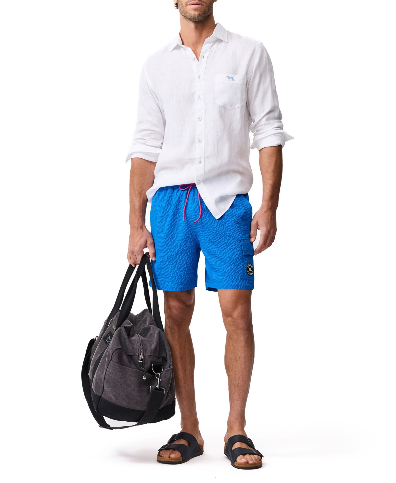 Men's Winterton Polyester River 7" Swim Shorts
