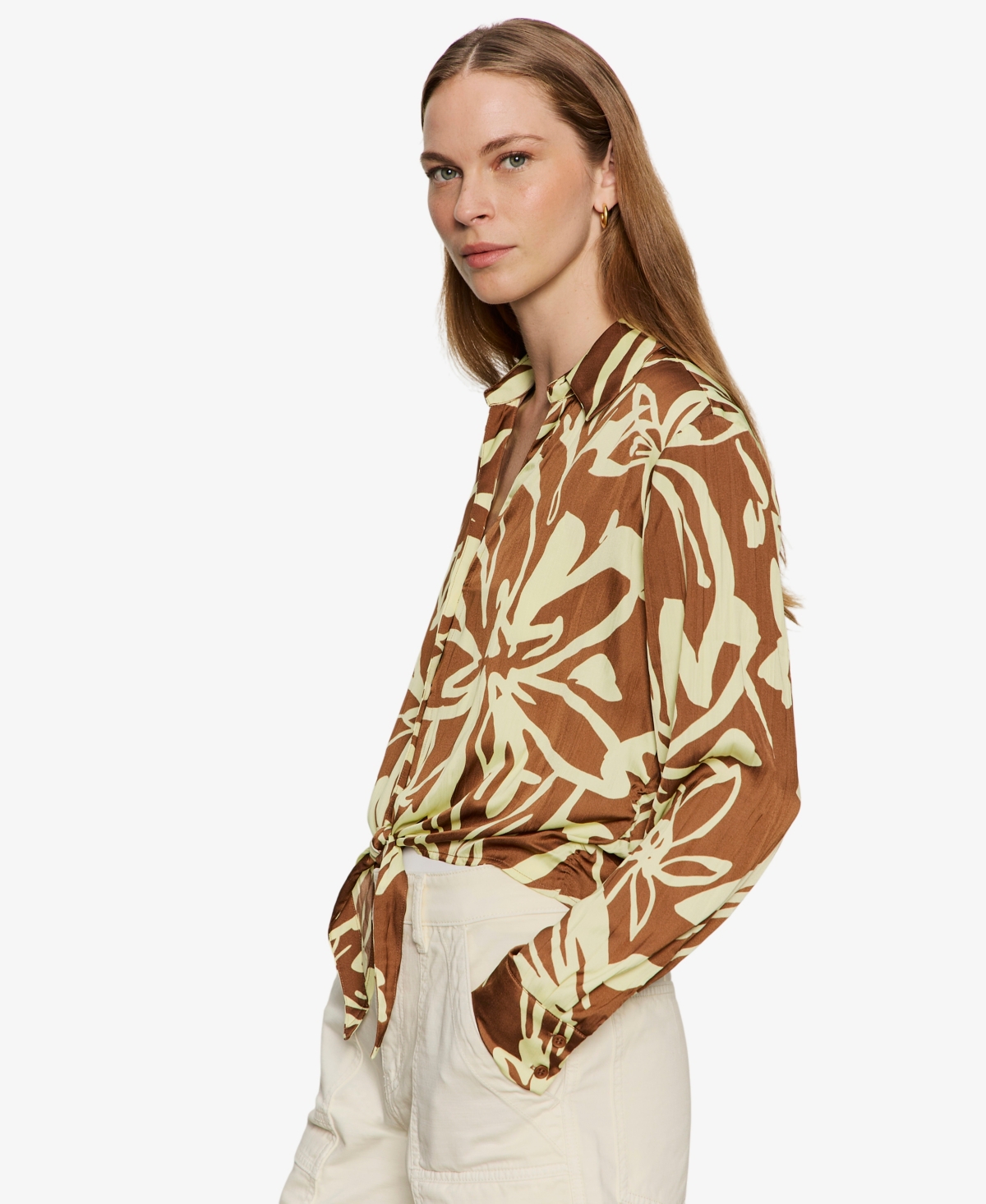 Sanctuary Women's Lover Printed Tie Shirt