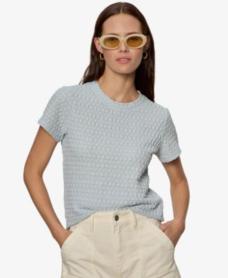Women's Pucker-Up Textured Knit T-Shirt