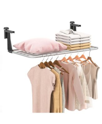 Portable Aluminum Clothes Drying Rack Towel Stand with Adjustable Foldable Brackets