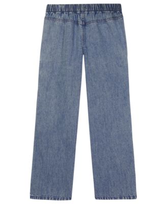Girls' 7-16 Denim Pull-On Cargo Pants