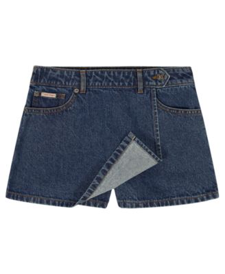Girls' 7-16 Denim Wrap Front Skort