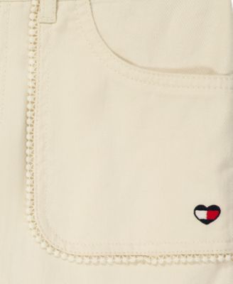 Girls' 7-16 Twill Wide-Leg Pants