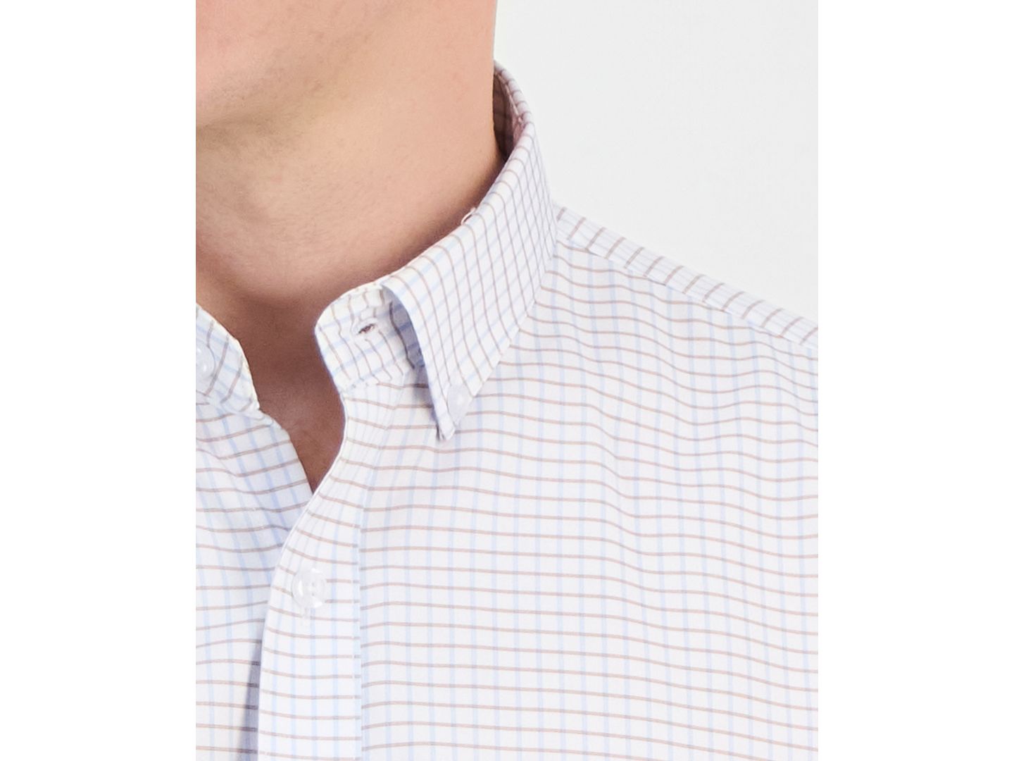 Мужская рубашка Dylan Park Slim-Fit Performance Four-Way Stretch Dress Shirt, цвет: Белый — фото 4