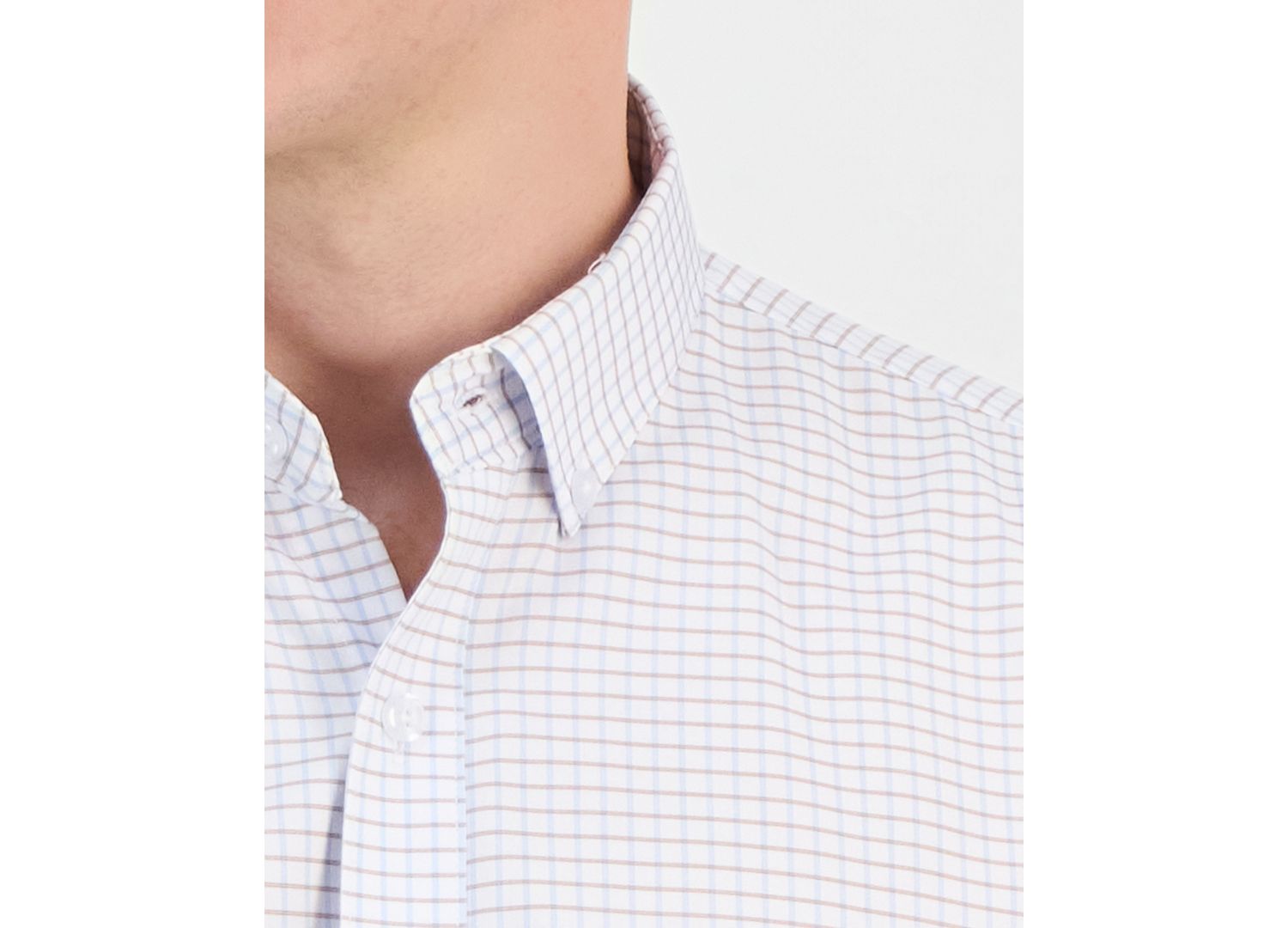 Men's Slim-Fit Performance Four-Way Stretch Dress Shirt