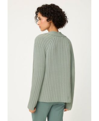 Women's Rib Knit Open Front Cardigan