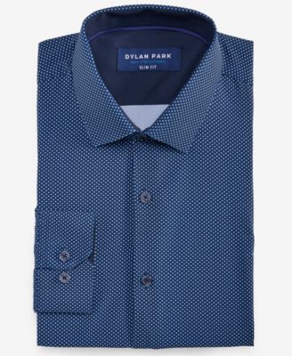 Men's Slim-Fit Performance Four-Way Stretch Dress Shirt