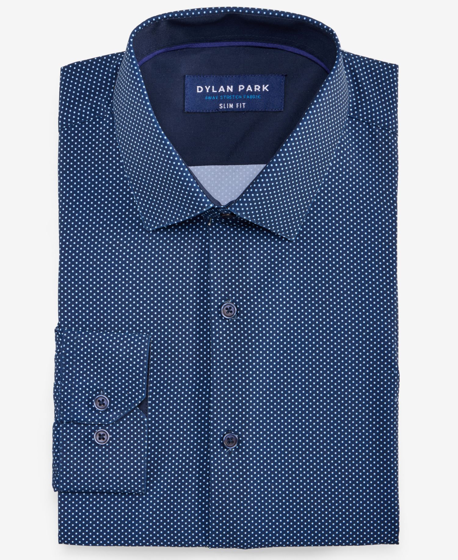 Men's Slim-Fit Performance Four-Way Stretch Dress Shirt