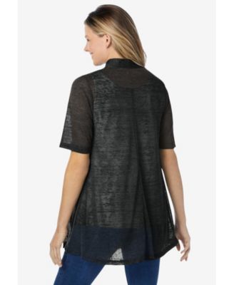 Plus Size Within Lightweight Open Front Cardigan Sweater