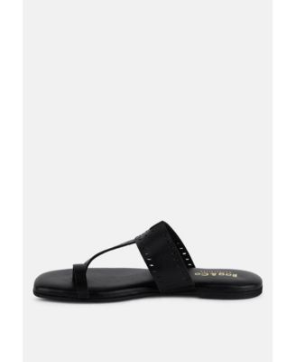 MILA Womens Toe Ring Thong Slip On flats