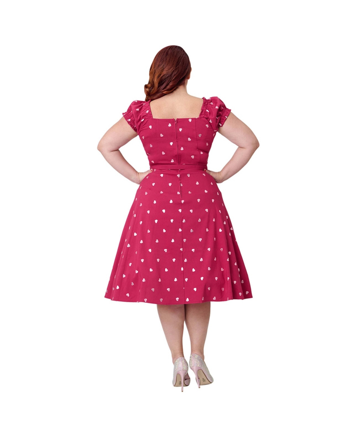 Unique Vintage Plus Ohara Swing Dress