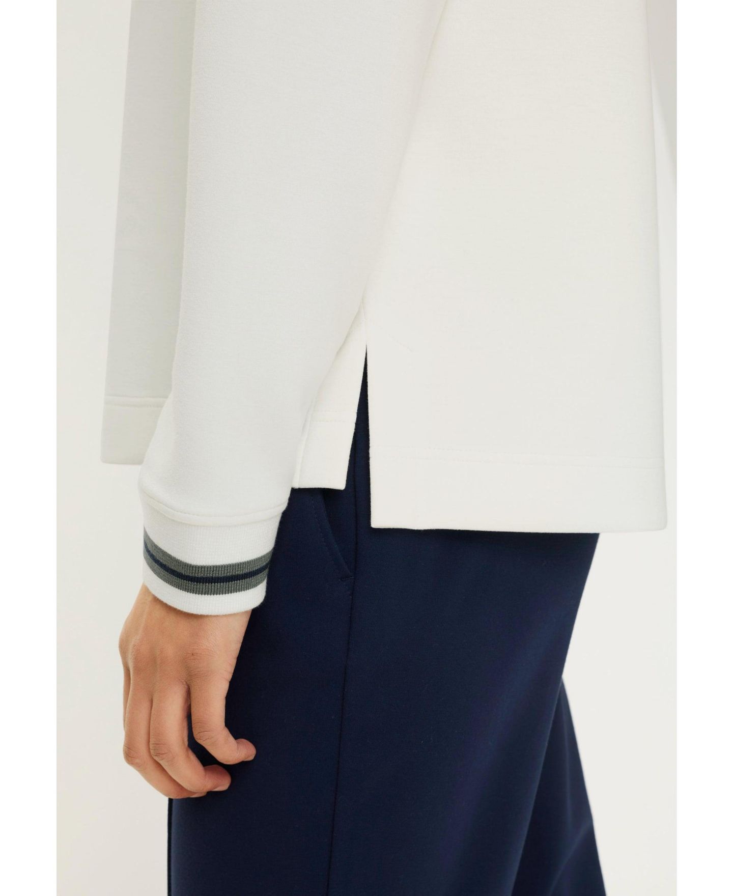 Женский топ Olsen Scuba Knit Jersey Top, цвет: Молочный белый — фото 6