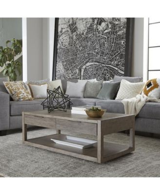 Industies, INC Cocktail Table Contemporary, Grey in Dusty Taupe Finish