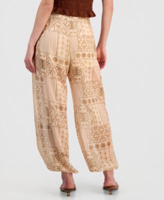 Women's Bandana-Print Balloon Pants