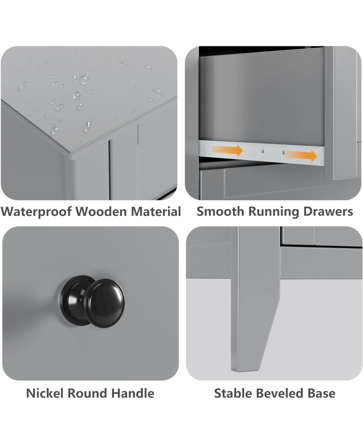 Gaomon Garvee 54" Wide 6-Drawer Modern Dresser, Deep Drawers for Bedroom