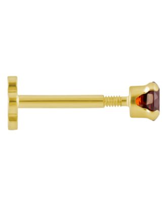 White Topaz (1/6 ct. t.w.) Stud Earrings in 14k Yellow Gold (Also Available in Multi-Stones)