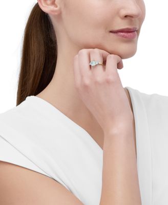 Aquamarine (1-9/10 ct. t.w.) and Diamond Accent Ring in 14k Yellow Gold