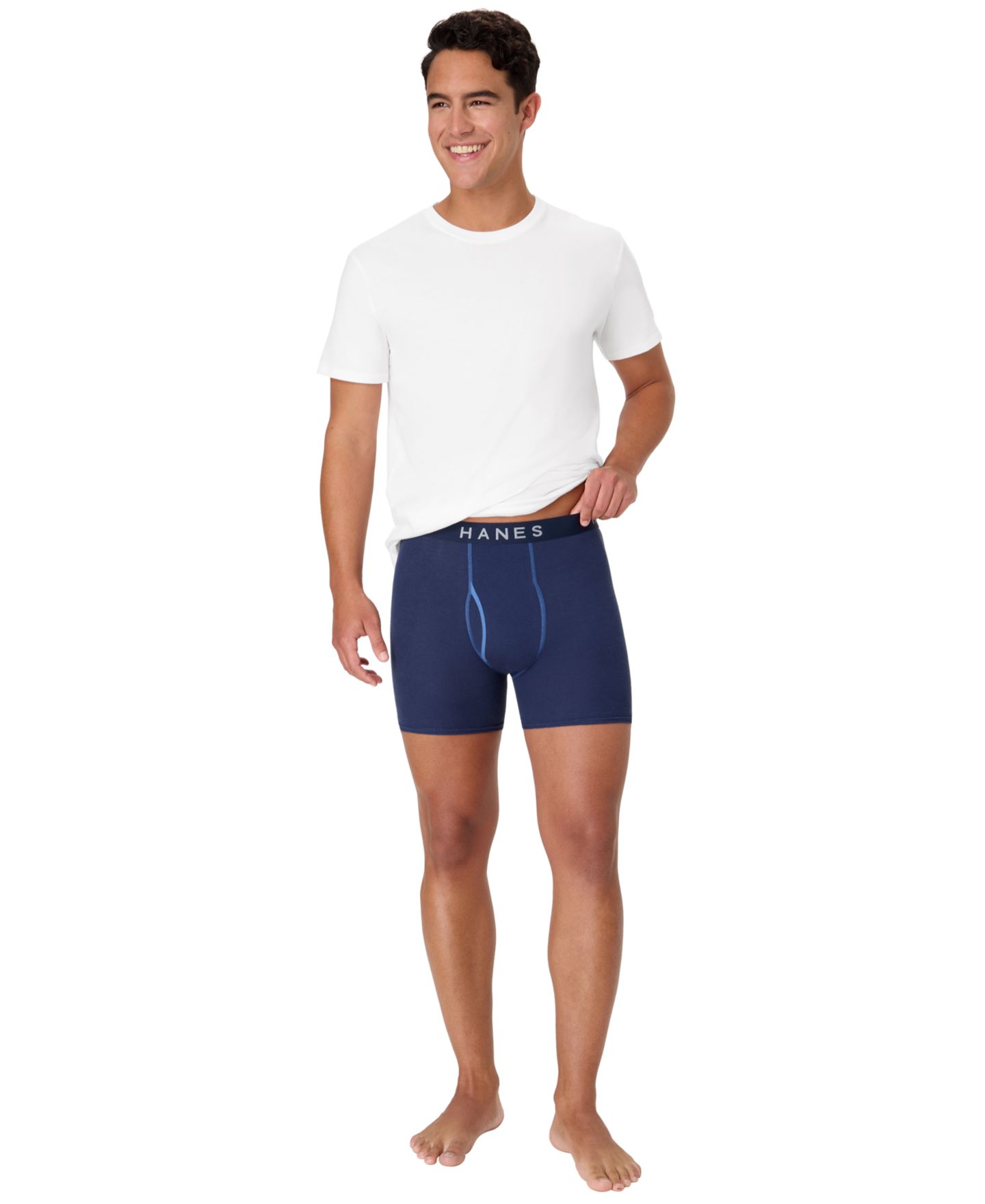 Трусы-боксеры Ringer для мужчин, 4 шт. — Hanes, цвет: Assorted Colors — фото 2