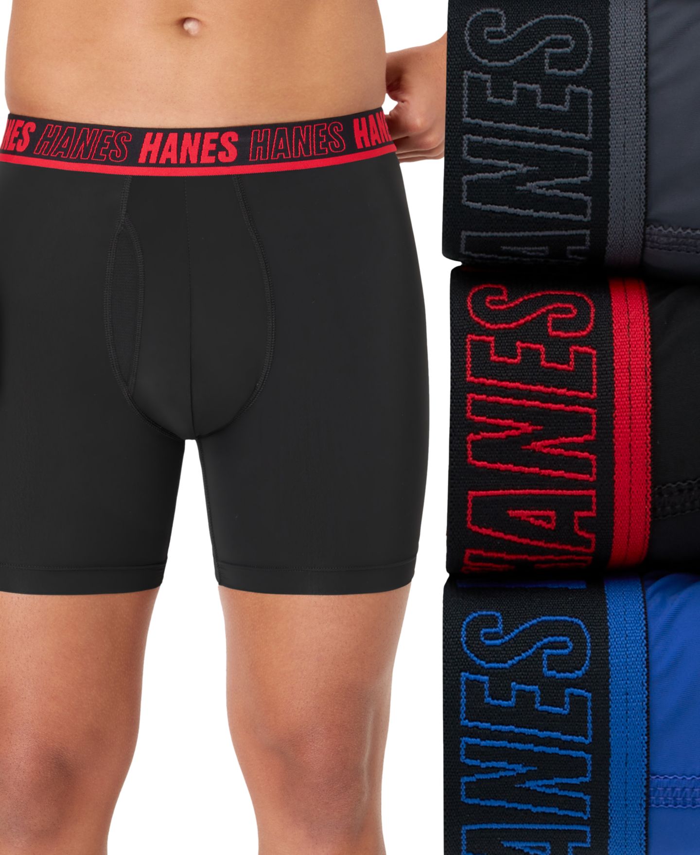 Трусы-боксеры Performance для мужчин, 3 шт. — Hanes, цвет: Assorted Colors — фото 1