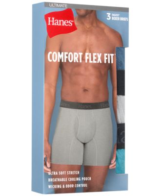 Men's Ultimate Comfort Assorted Boxer Briefs, 3-Pack