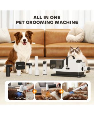 5 in 1 Dog Grooming Vacuum & Dryer w/ Clipper for Shedding Pet Hair