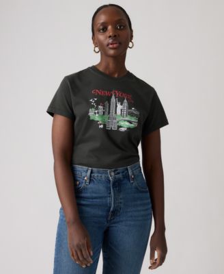 Women's Crew Neck Graphic Print T-Shirt