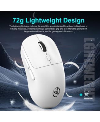 Tri Mode Wireless Gaming Mouse 6400 DPI Lightweight USB C Rechargeable Mouse