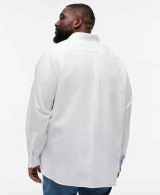 Men's Big & Tall 100% Linen Button-Down Shirt