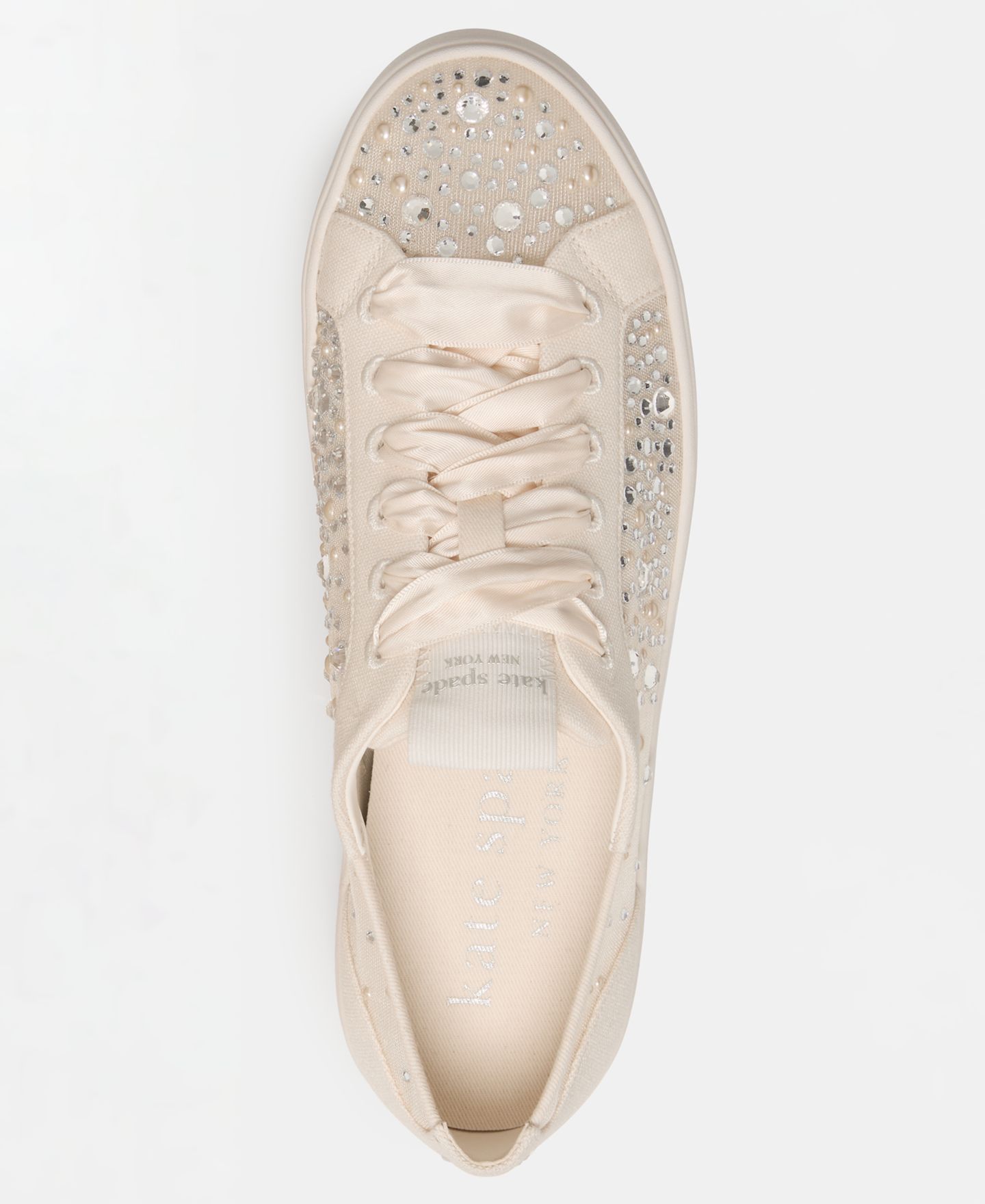 Женские кроссовки kate spade new york Sam Icon Lace-Up Platform, цвет: Кремовый — фото 4