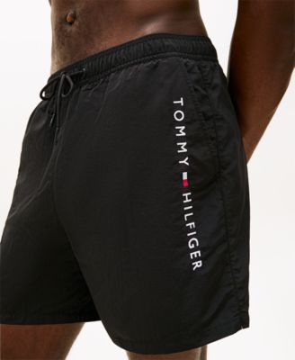 Men's Classic-Fit Drawstring Zip Pocket Swim Trunks