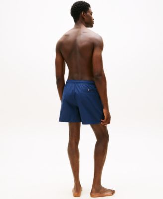 Men's Drawstring Zip Pocket Swim Trunks